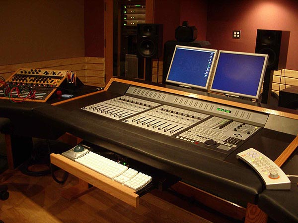 photo of recording console
